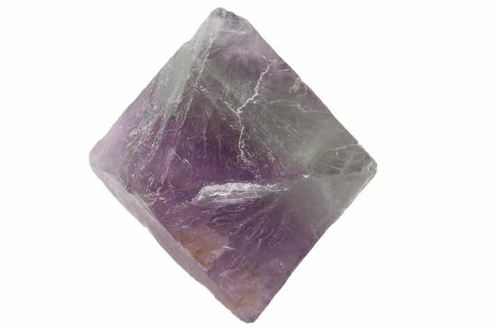 Fluorite Octahedron - Purple/Green Banded #90922